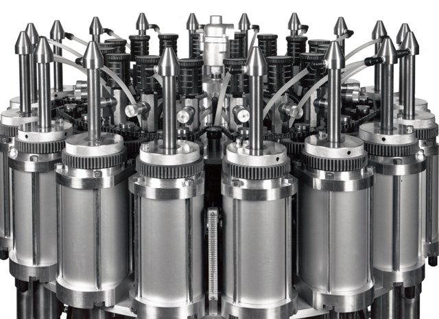 <ol><li>Fast toolless change part changeover
<li>Can be adjusted for almost any can size</ol>