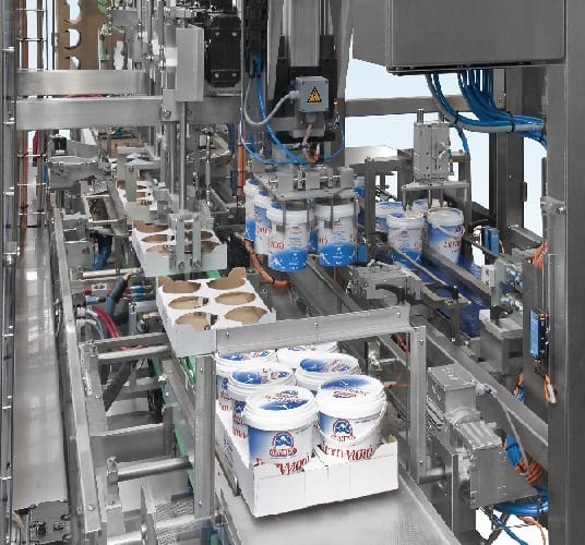 Tray Packing Machine for Pots of Yogurt - Raupack UK and Ireland